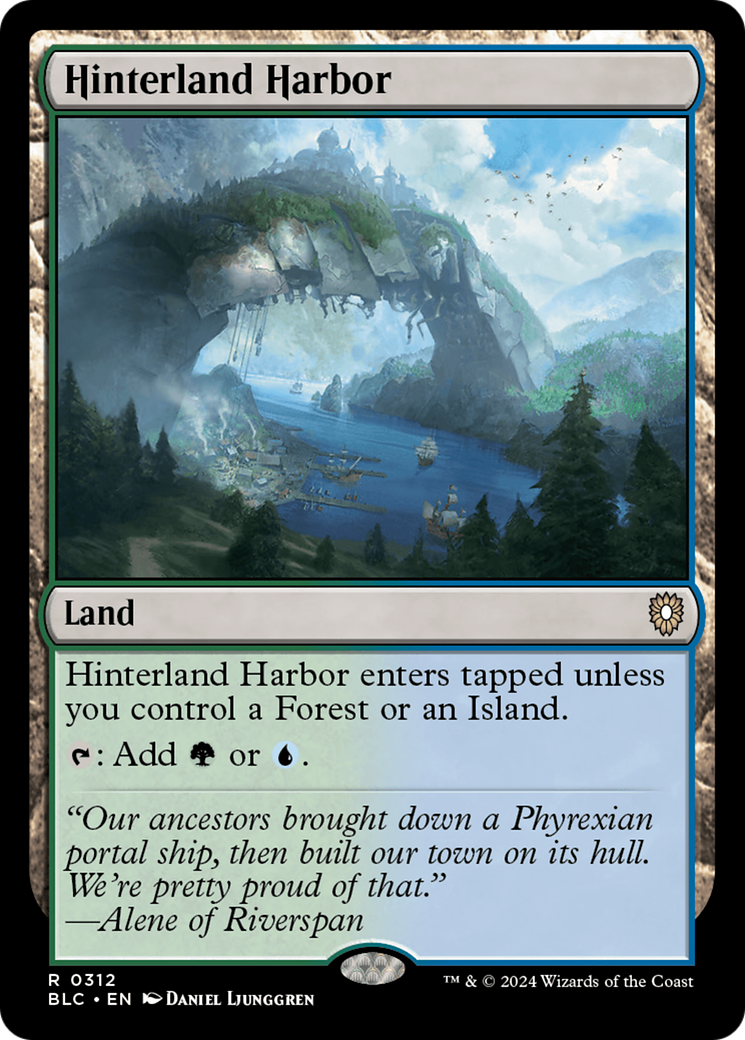 Image of Hinterland Harbor (BLC-312) - Bloomburrow Commander