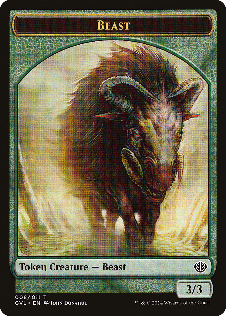 Image of Beast Token (008) (DD3-008) - Duel Decks Anthology: Garruk vs. Liliana Tokens