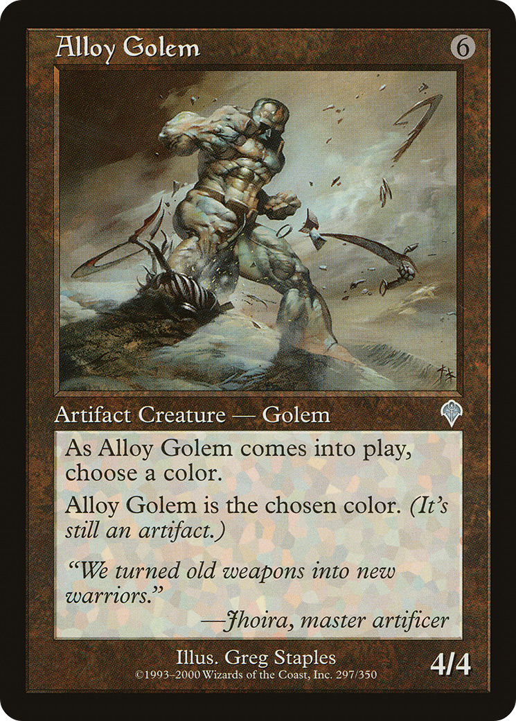 Image of Alloy Golem (INV-297) - Invasion Foil