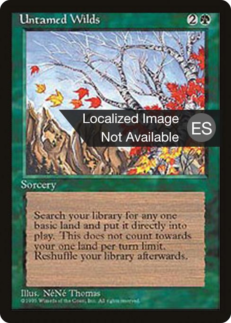 Image of Untamed Wilds (4BB-) - Fourth Edition Foreign Black Border