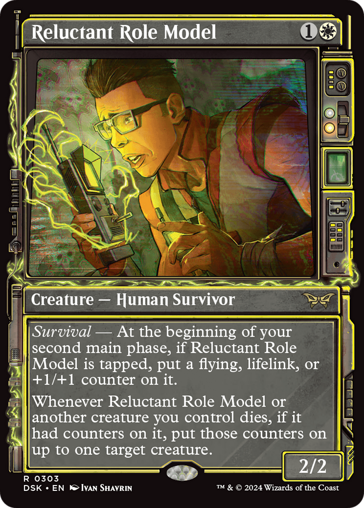 Image of Reluctant Role Model (Showcase) (DSK-303) - Duskmourn: House of Horror: (Showcase) Foil