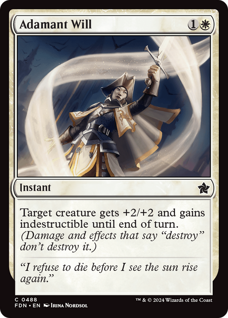 Image of Adamant Will (FDN-488) - Foundations