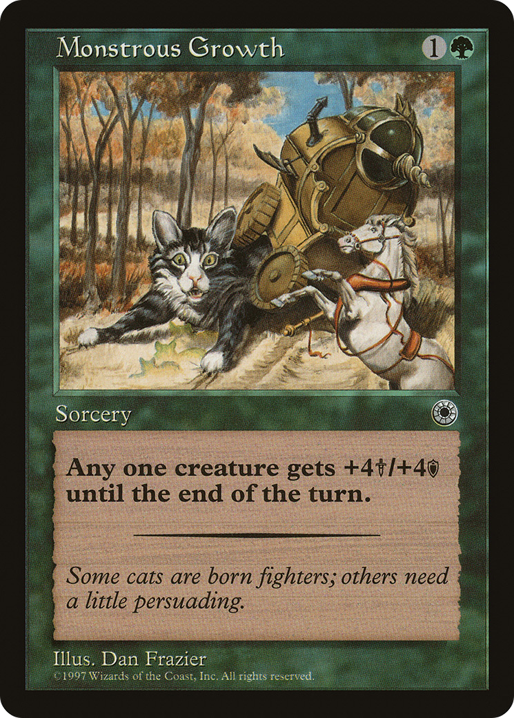 Image of Monstrous Growth (Flavor Text) (POR-) - Portal