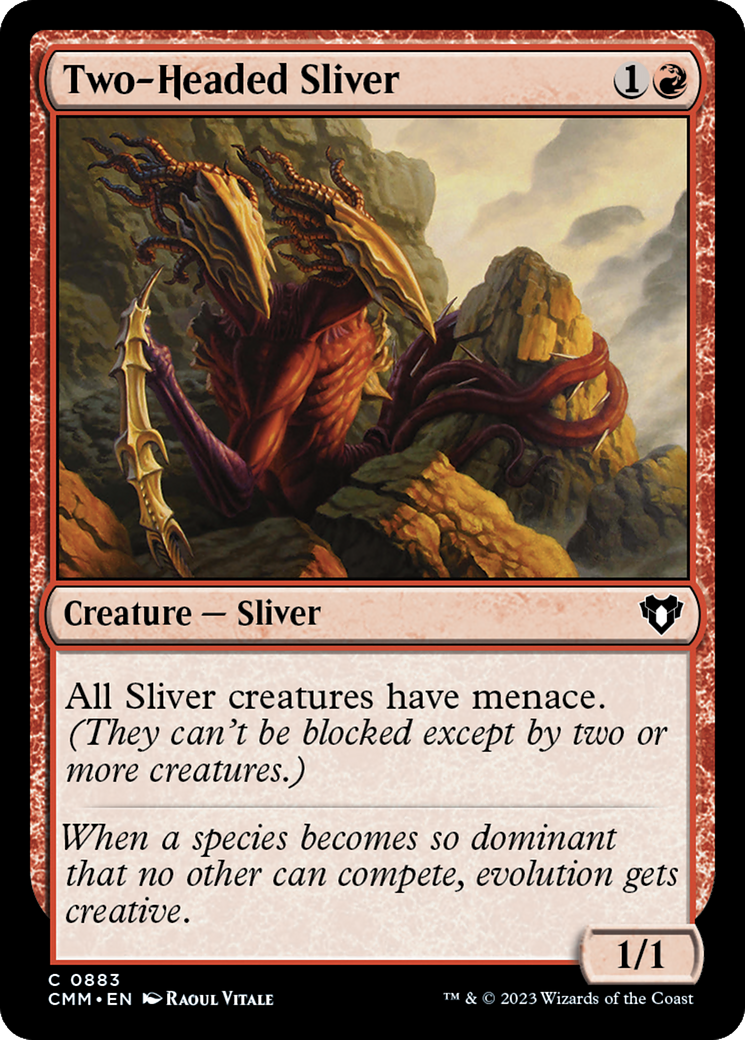 Image of Two-Headed Sliver (CMM-883) - Commander Masters