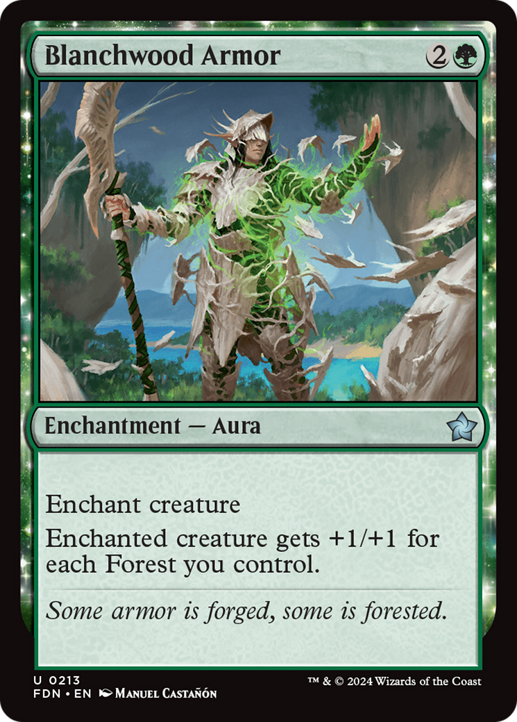 Image of Blanchwood Armor (FDN-213) - Foundations: (enchantment)