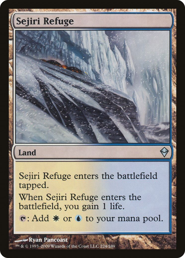 Image of Sejiri Refuge (ZEN-224) - Zendikar Foil