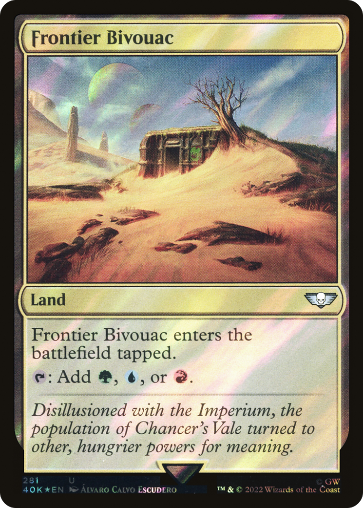 Image of Frontier Bivouac (Surge Foil) (40K-281) - Warhammer 40,000 Commander Foil
