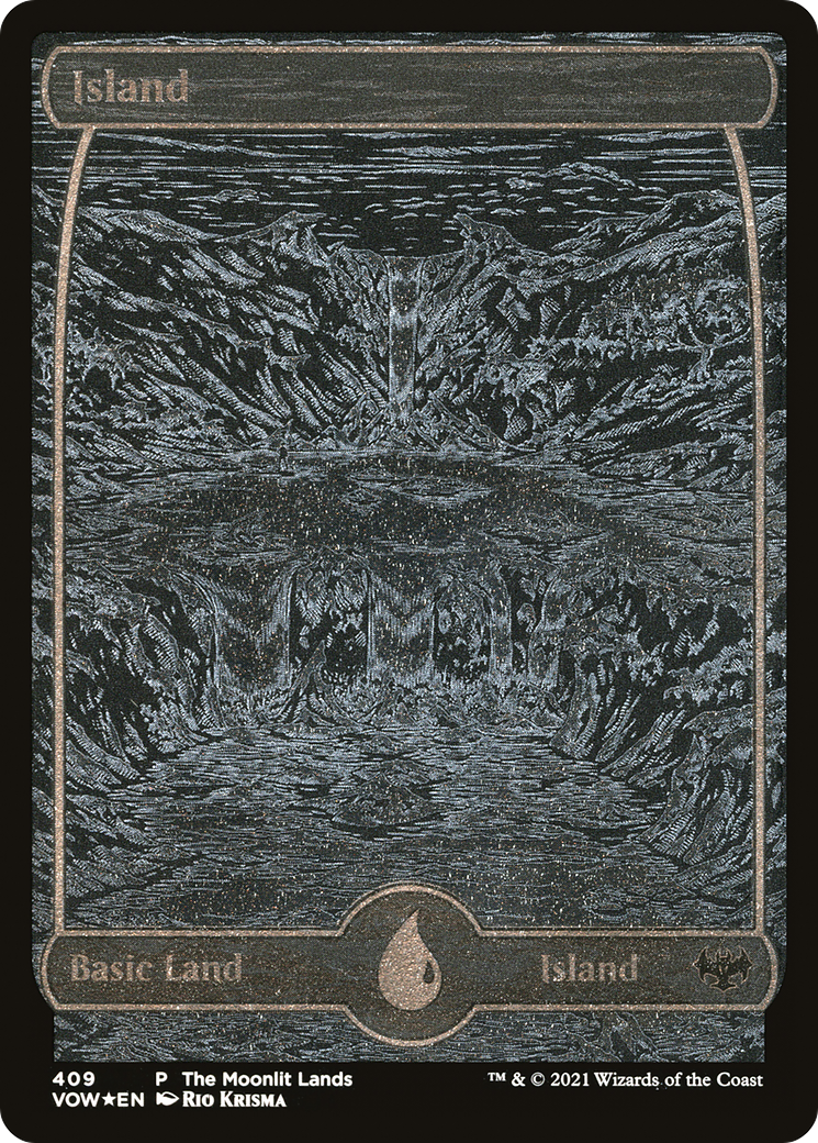 Image of Island (VOW-409) - Innistrad: Crimson Vow Etched Foil