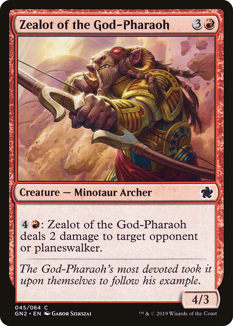 Image of Zealot of the God-Pharaoh (GN2-045) - Game Night 2019