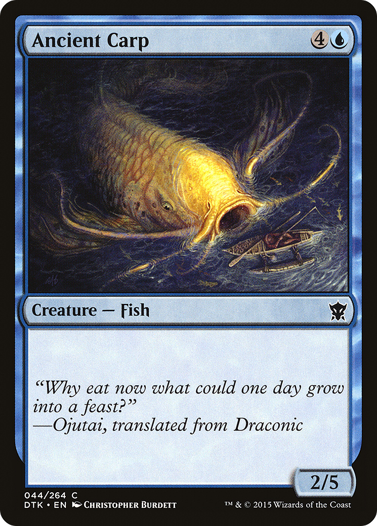 Image of Ancient Carp (DTK-044) - Dragons of Tarkir Foil
