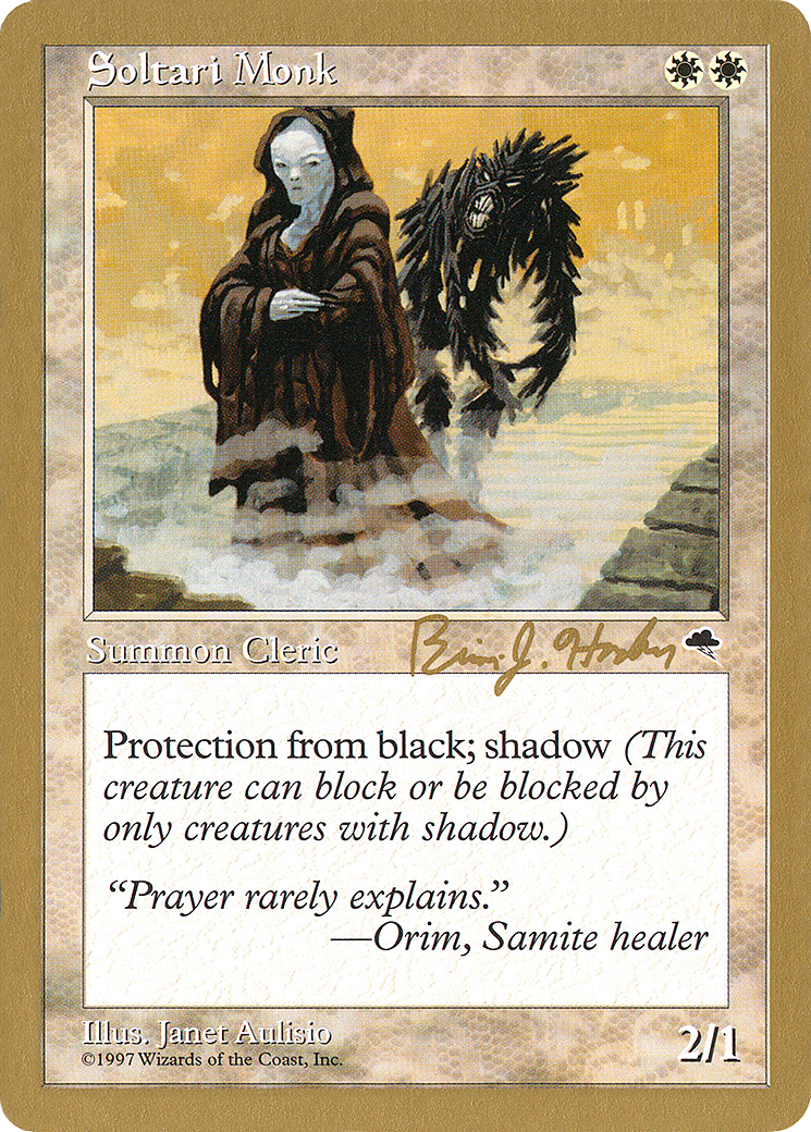 Image of Soltari Monk - 1998 Brian Hacker (TMP) (WCD-) - World Championship Decks 1998