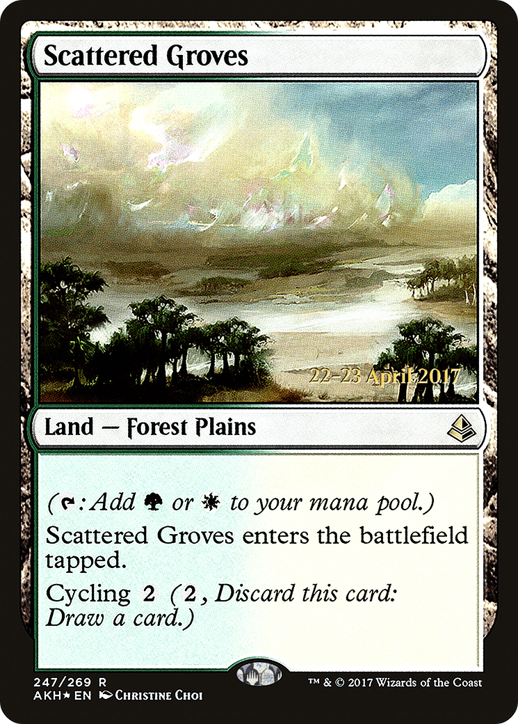 Image of Scattered Groves (PRE-247) - Amonkhet Promos Foil