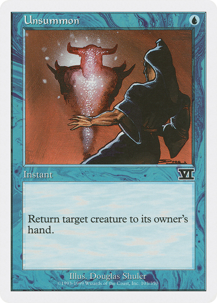 Image of Unsummon (6ED-103) - Classic Sixth Edition