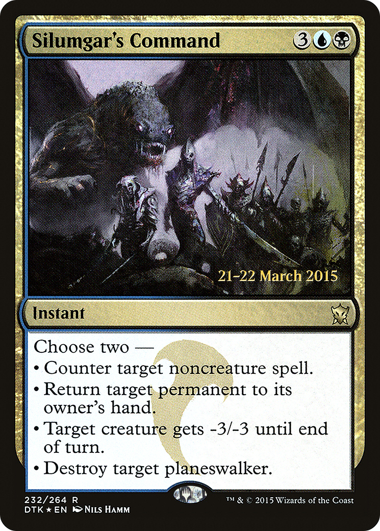 Image of Silumgar's Command (PRE-232) - Dragons of Tarkir Promos Foil