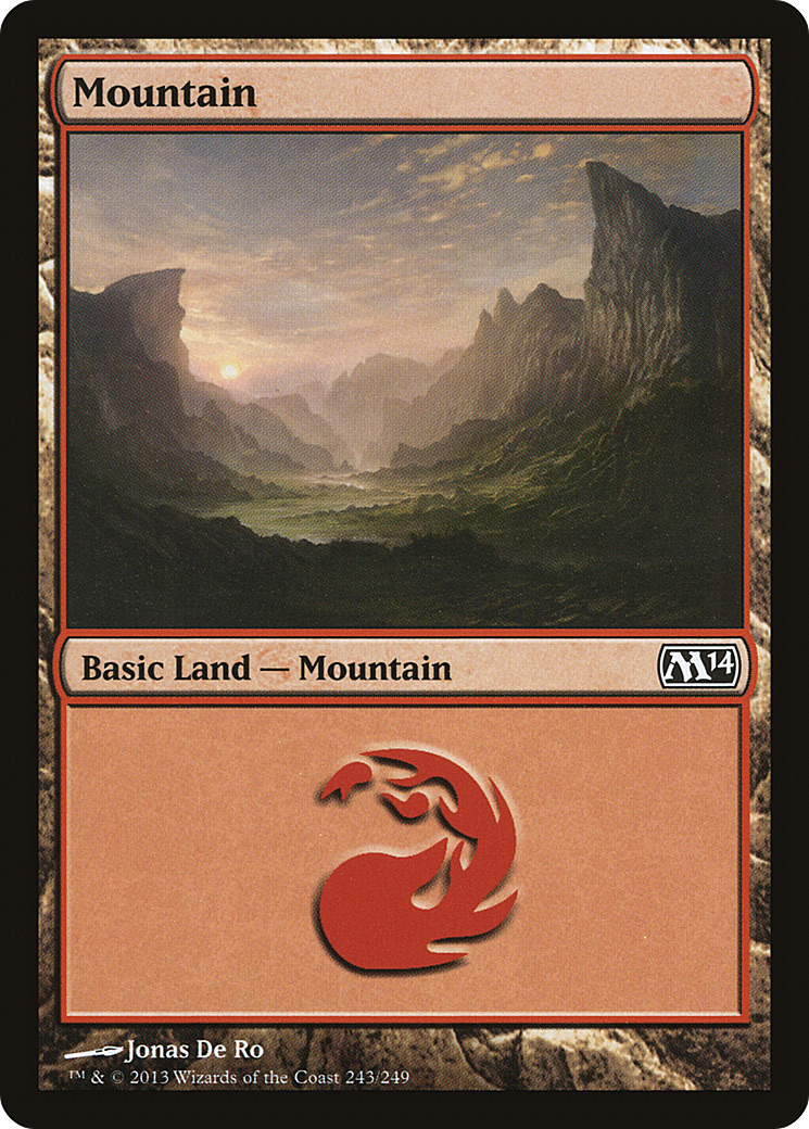Image of Mountain (243) (M14-243) - Magic 2014 Foil