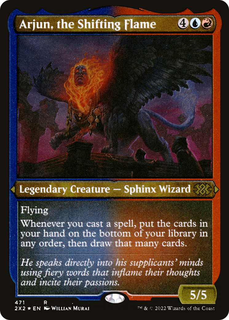 Image of Arjun, the Shifting Flame (2X2-471) - Double Masters 2022 Foil