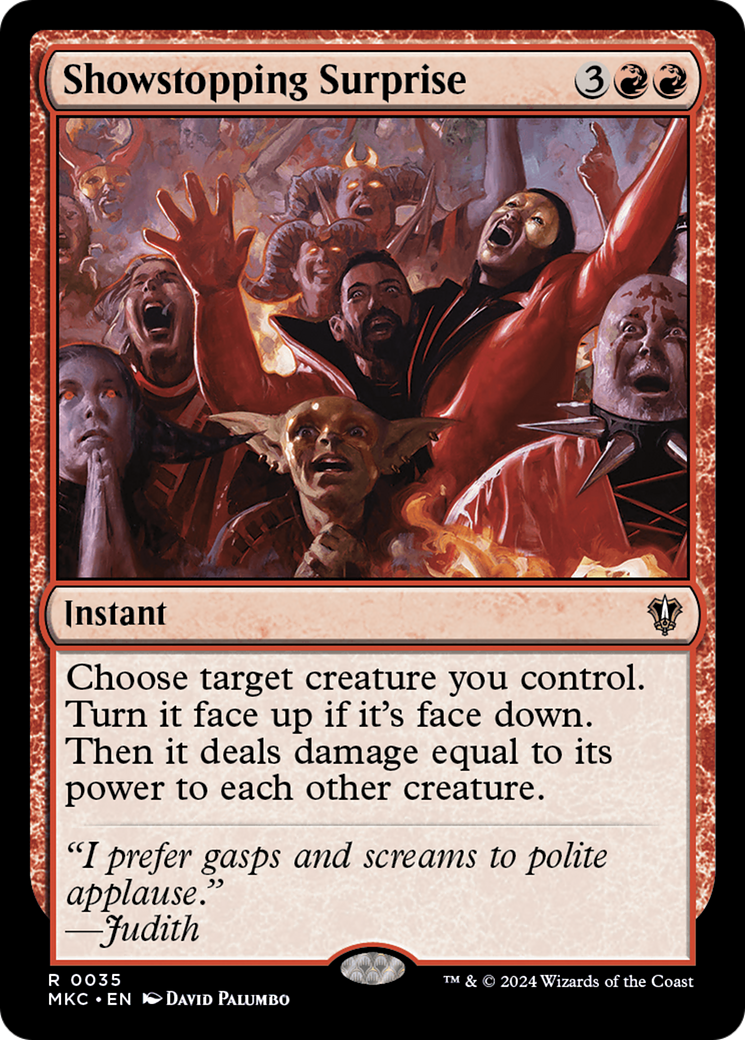 Image of Showstopping Surprise (MKC-035) - Murders at Karlov Manor Commander