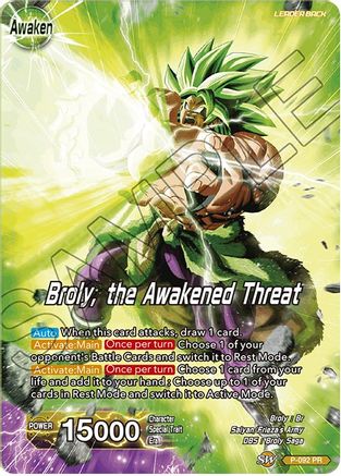 Image of Broly // Broly, the Awakened Threat (P-092) - Expansion Deck Box Set 08 Magnificent Collection  Forsaken Warrior