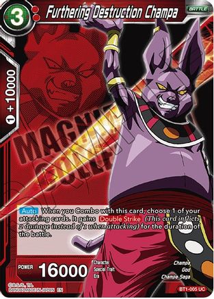 Image of Furthering Destruction Champa (BT1-005) - Expansion Deck Box Set 08 Magnificent Collection  Forsaken Warrior