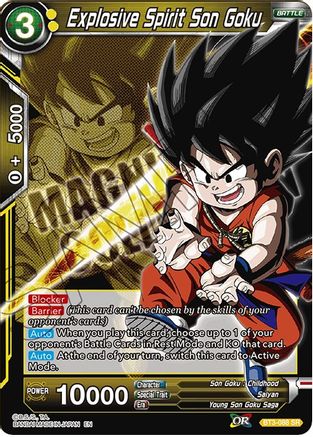 Image of Explosive Spirit Son Goku (BT3-088) - Expansion Deck Box Set 08 Magnificent Collection  Forsaken Warrior