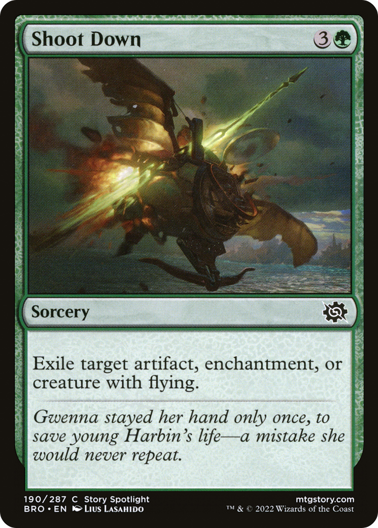 Image of Shoot Down (BRO-190) - The Brothers' War Foil