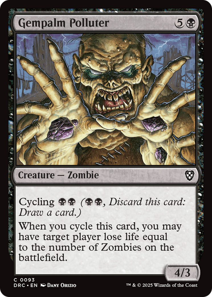 Image of Gempalm Polluter (DRC-093) - Commander: Aetherdrift