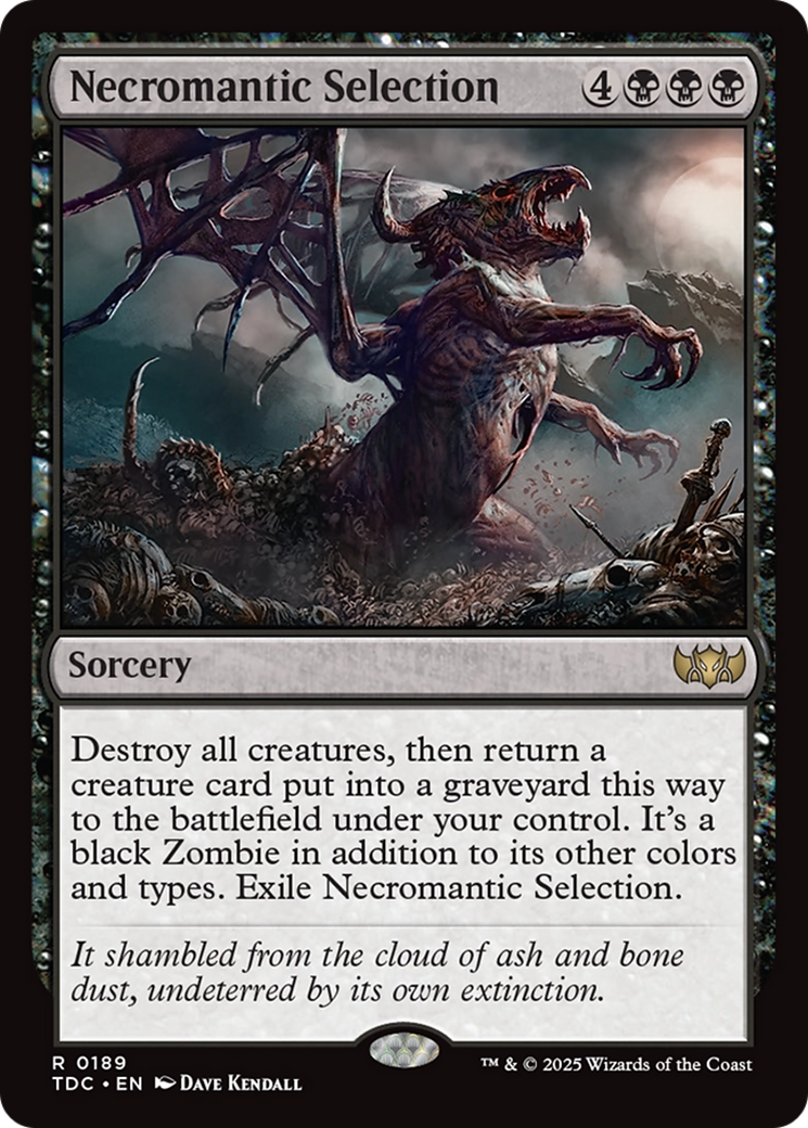Image of Necromantic Selection (TDC-189) - Commander: Tarkir: Dragonstorm