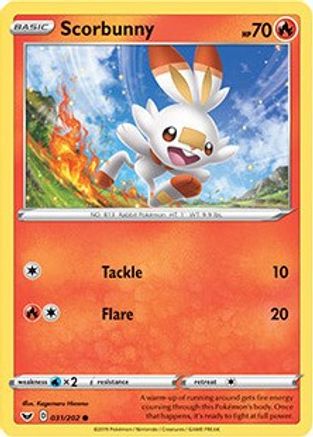 Image of Scorbunny 031/202  - Holofoil Miscellaneous Cards & Products - Promo