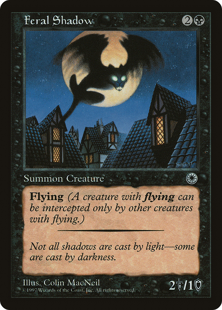 Image of Feral Shadow (Reminder Text) (POR-) - Portal