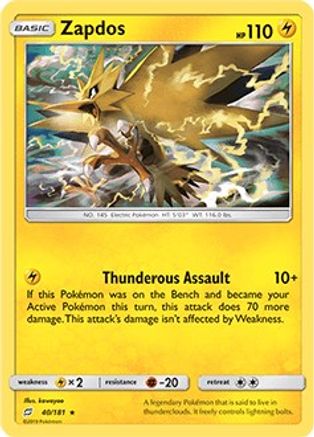 Image of Zapdos 040/181  Deck Exclusives - Rare