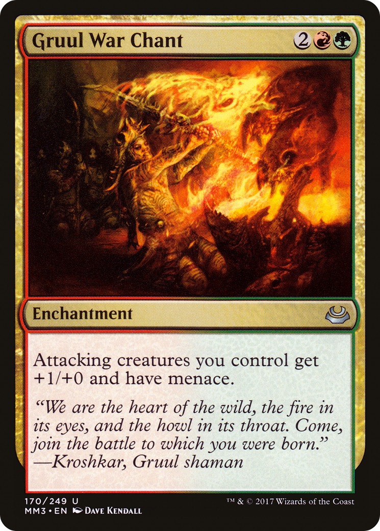 Image of Gruul War Chant (MM3-170) - Modern Masters 2017