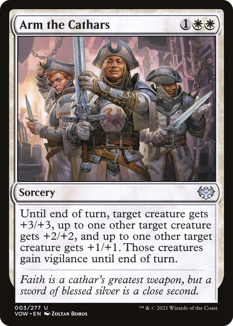 Image of Arm the Cathars (VOW-003) - Innistrad: Crimson Vow Foil