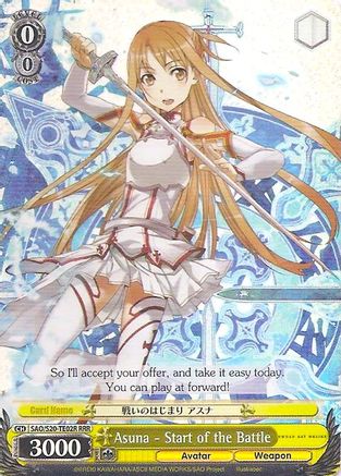 Image of Asuna - Start of the Battle (RRR) (SAO/S20-TE02R RRR) - Sword Art Online