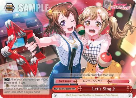 Image of Let's Sing (RRR) (BD/W63-E069R RRR) - BanG Dream! Girls Band Party! Vol.2