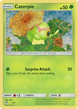 Image of Caterpie 001/12  - Holofoil McDonalds Promos 2019 - Promo