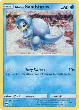 Image of Alolan Sandshrew 004/12  - Holofoil McDonalds Promos 2019 - Promo