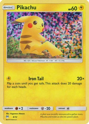 Image of Pikachu 006/12  - Holofoil McDonalds Promos 2019 - Promo