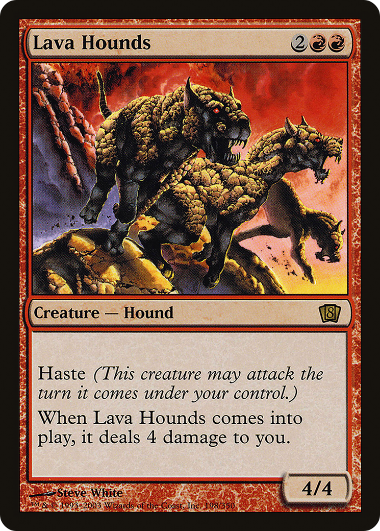 Image of Lava Hounds (8ED-198) - 8th Edition