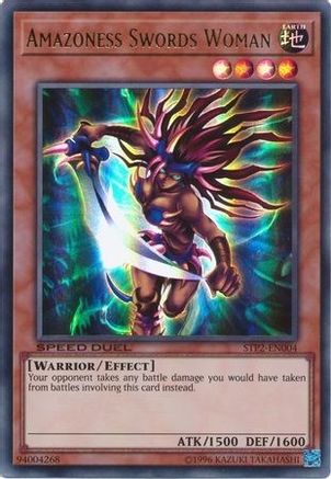 Image of Amazoness Swords Woman (STP2-EN004) - Speed Duel: Tournament Pack 2 Unlimited