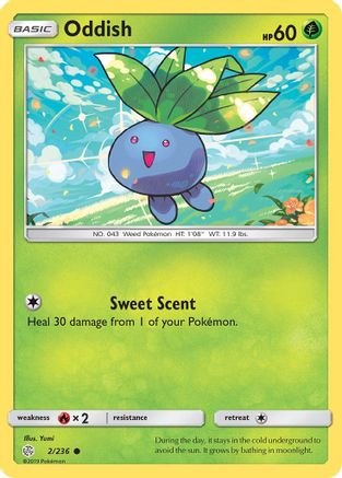 Image of Oddish 002/236  SM  Cosmic Eclipse - Common