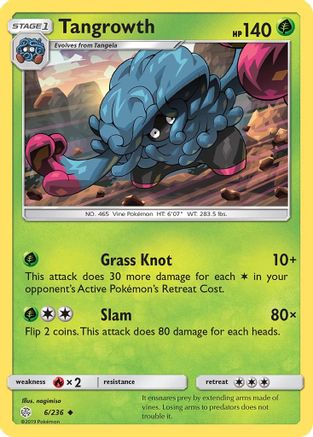 Image of Tangrowth 006/236  SM  Cosmic Eclipse - Uncommon