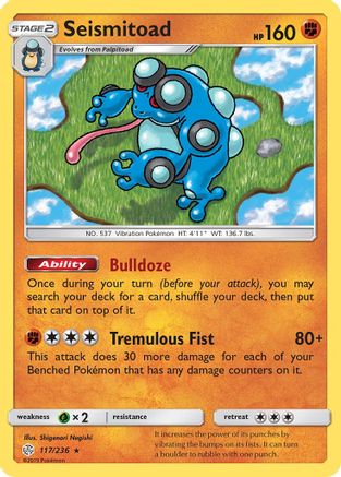 Image of Seismitoad 117/236  SM  Cosmic Eclipse - Rare