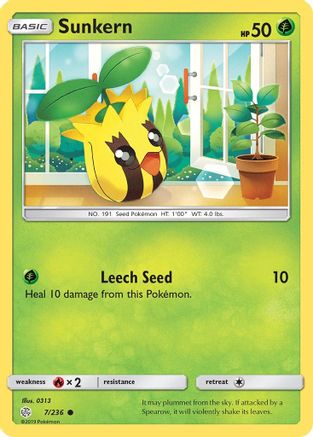 Image of Sunkern 007/236  SM  Cosmic Eclipse - Common