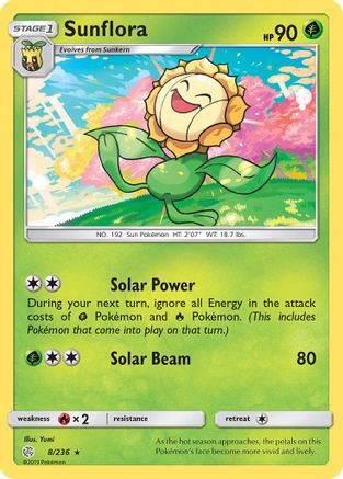 Image of Sunflora 008/236  SM  Cosmic Eclipse - Rare