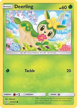 Image of Deerling 015/236  - Reverse Holofoil SM  Cosmic Eclipse - Common