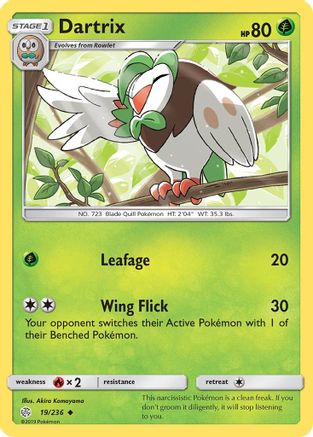 Image of Dartrix 019/236  SM  Cosmic Eclipse - Uncommon