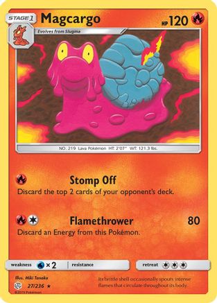 Image of Magcargo 027  SM  Cosmic Eclipse - Rare