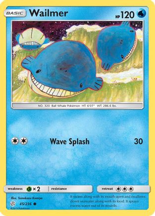 Image of Wailmer 045/236  SM  Cosmic Eclipse - Common