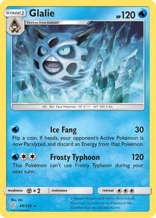 Image of Glalie 048  SM  Cosmic Eclipse - Rare