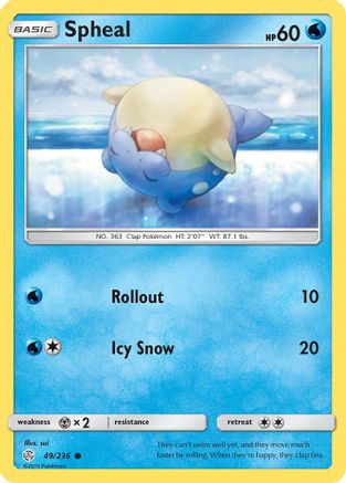 Image of Spheal 049/236  SM  Cosmic Eclipse - Common